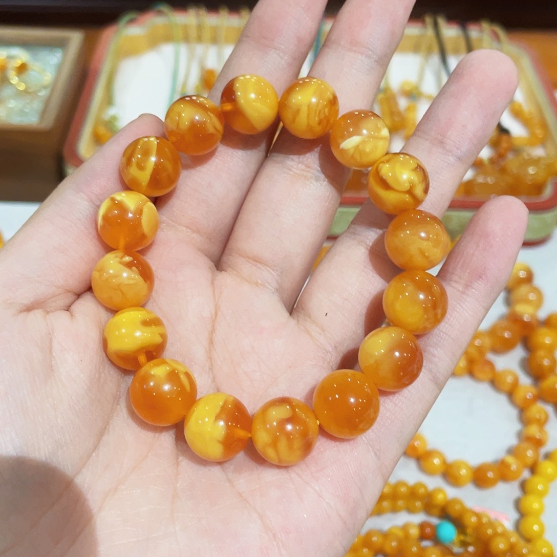 蜜蜡手链未镶嵌手串