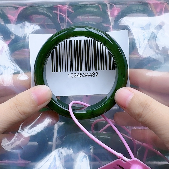 和田玉（碧玉）手镯未镶嵌54微瑕