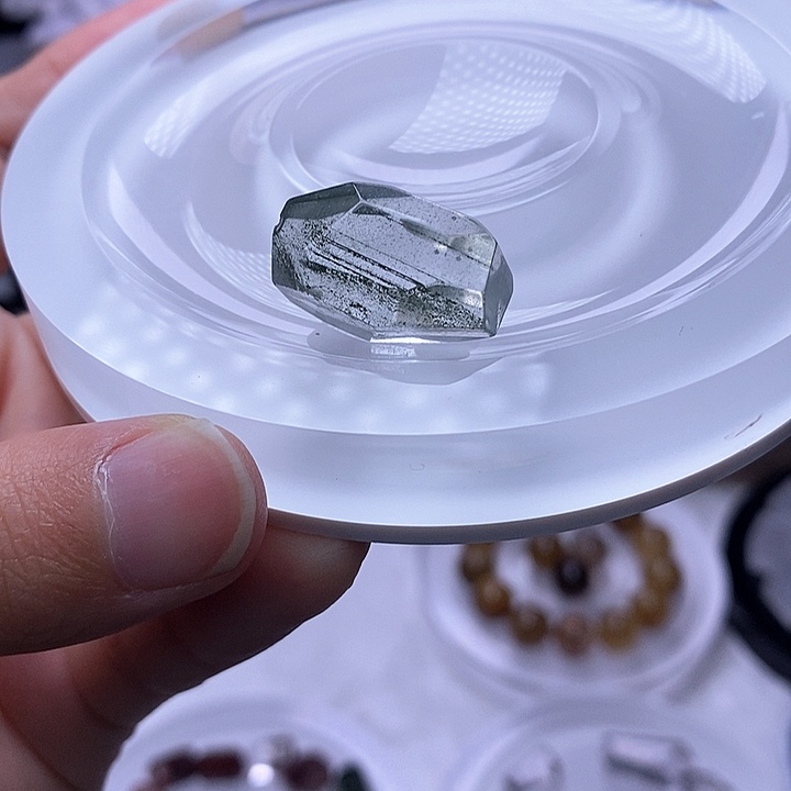 水晶天然水晶打孔定制不退换未镶嵌N**a