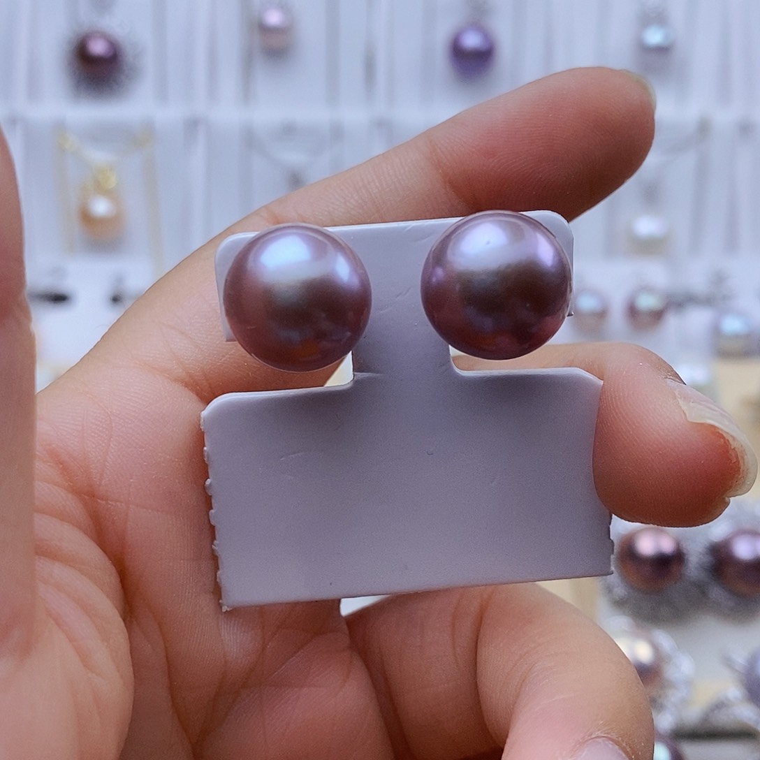 银S925镶嵌淡水珍珠耳饰用****9