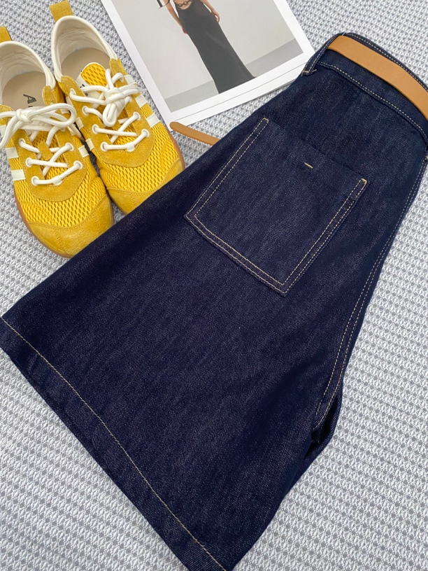 牛仔百搭水洗夏季复古蓝4分短裤