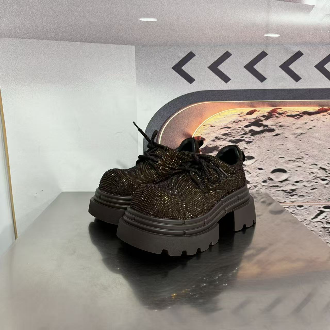 1705-33新款2025厚底乐福鞋学院风小皮鞋圆头百搭单鞋