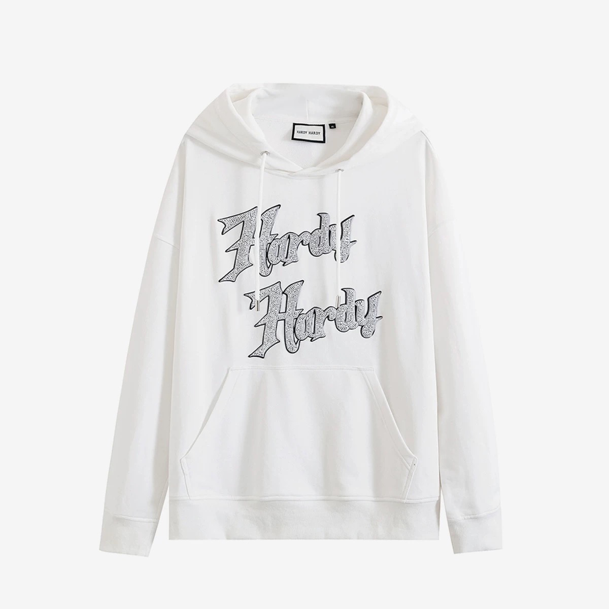 HD-639秋冬新款美式休闲珠绣连帽卫衣男女同款帽衫情侣外套