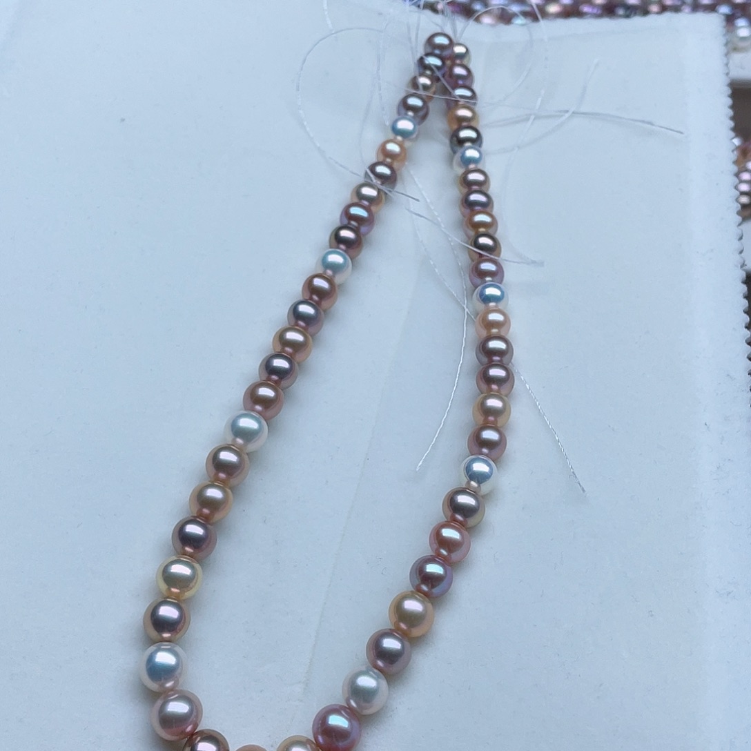 淡水珍珠颈饰银S925镶嵌