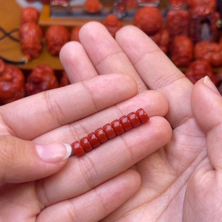 小***七南红玛瑙未镶嵌川料瓦西6mm尺寸隔片