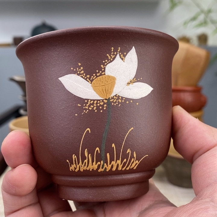 紫砂茶杯宜兴紫砂主人杯