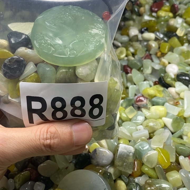 蛇纹石玉未镶嵌鱼缸石