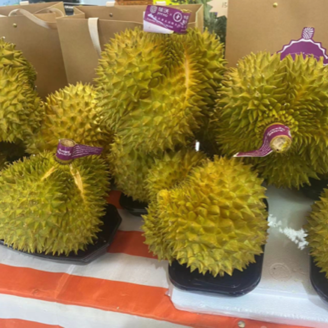 新鲜榴莲扒好650克左右核小榴莲同城配金枕泰国