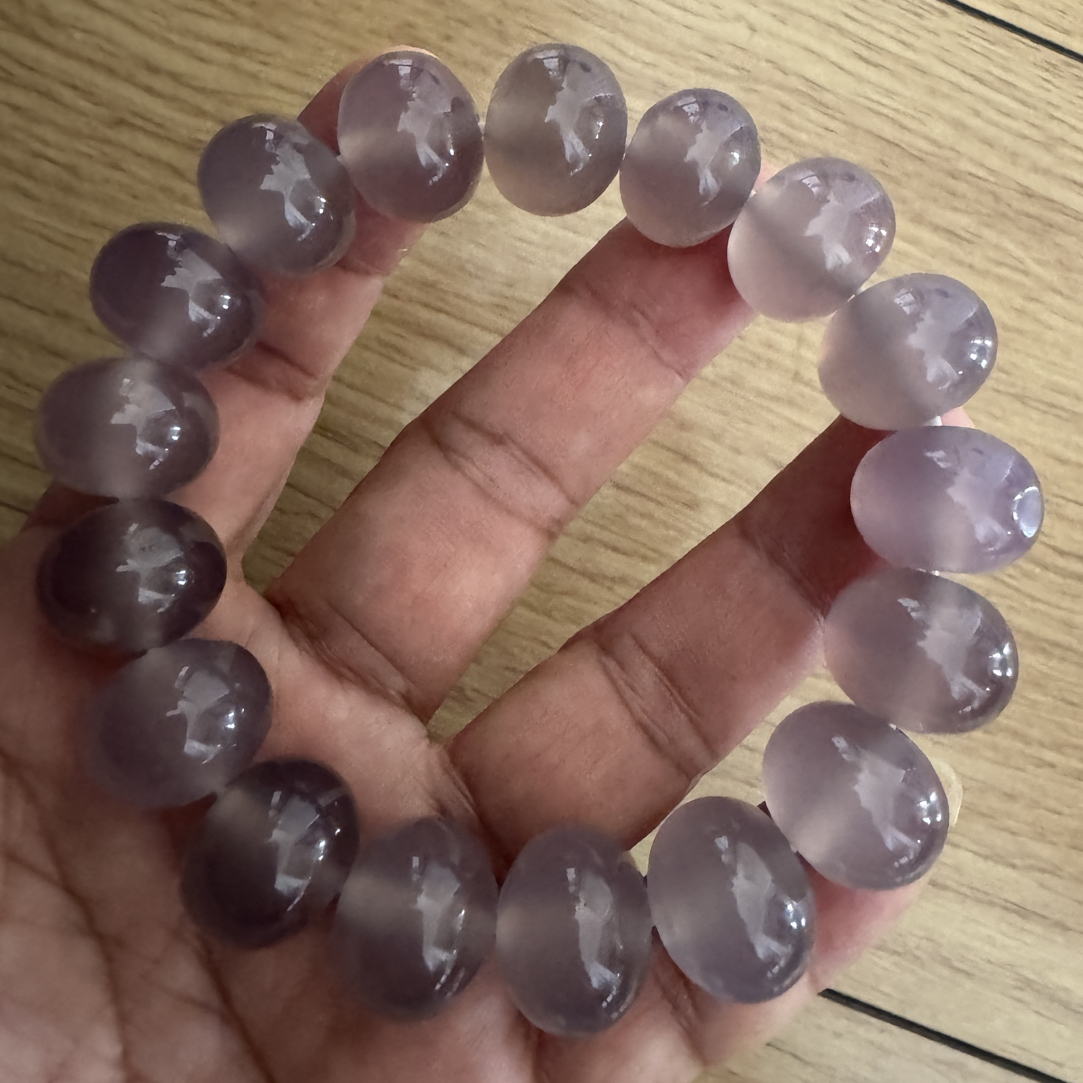 帝王紫玛瑙手串卡12*15