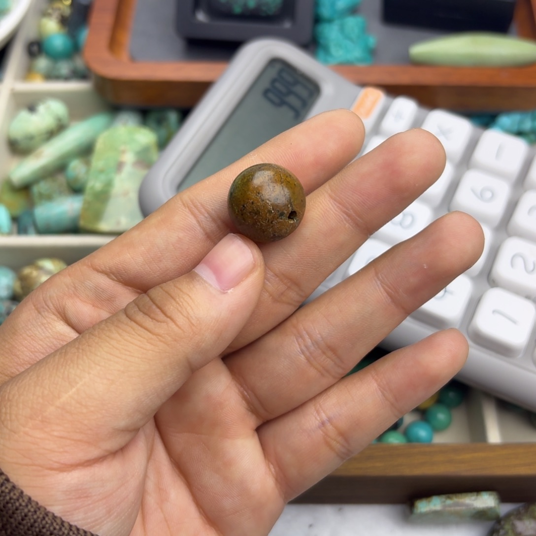 明***月南红玛瑙未镶嵌绿松石