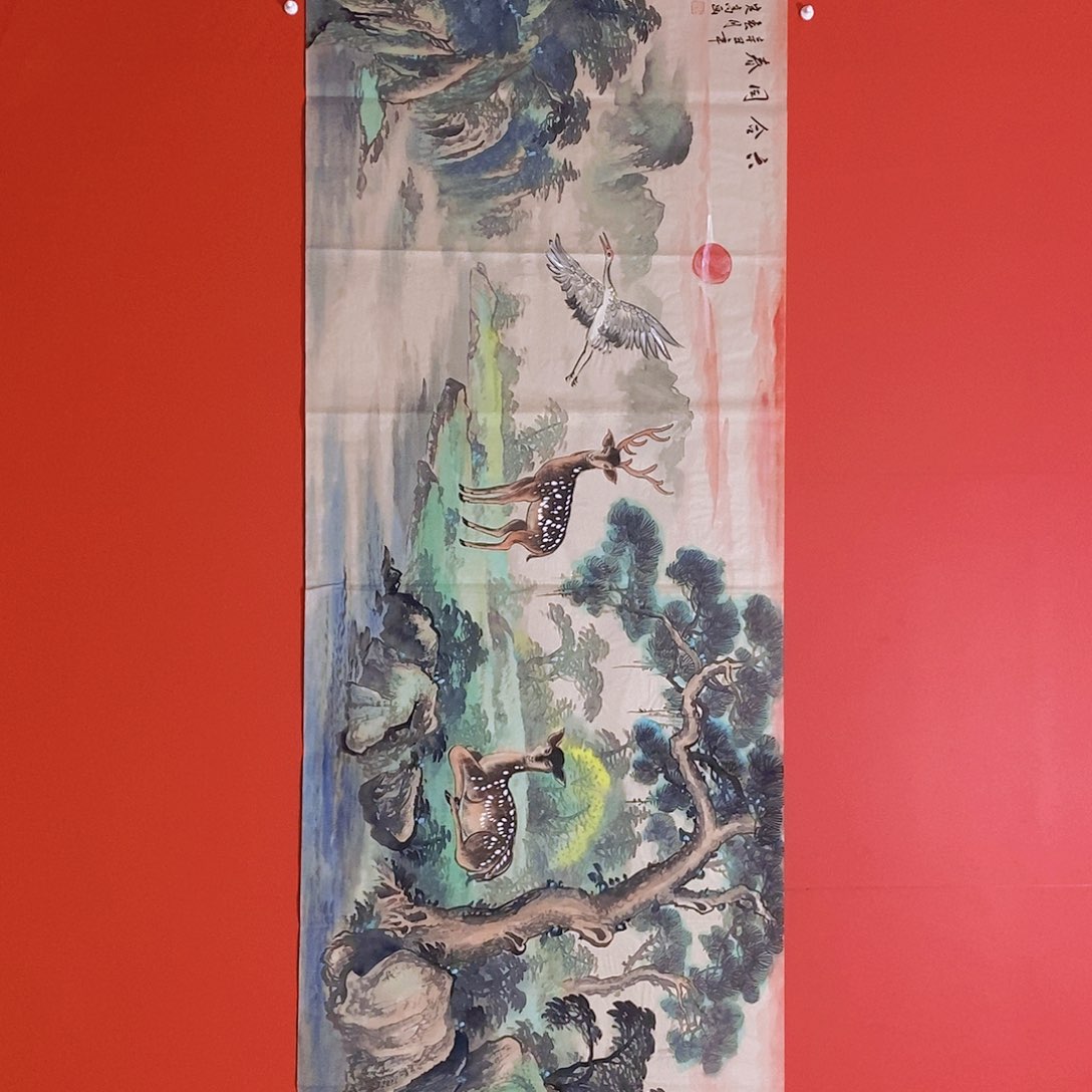 国画山水花鸟国画作品