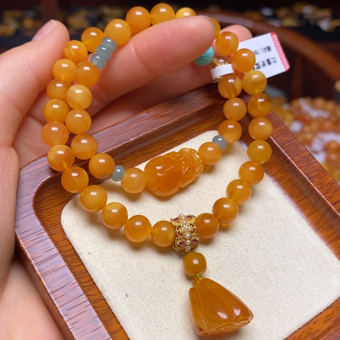 【闪购商品】蜜蜡手链未镶嵌手串