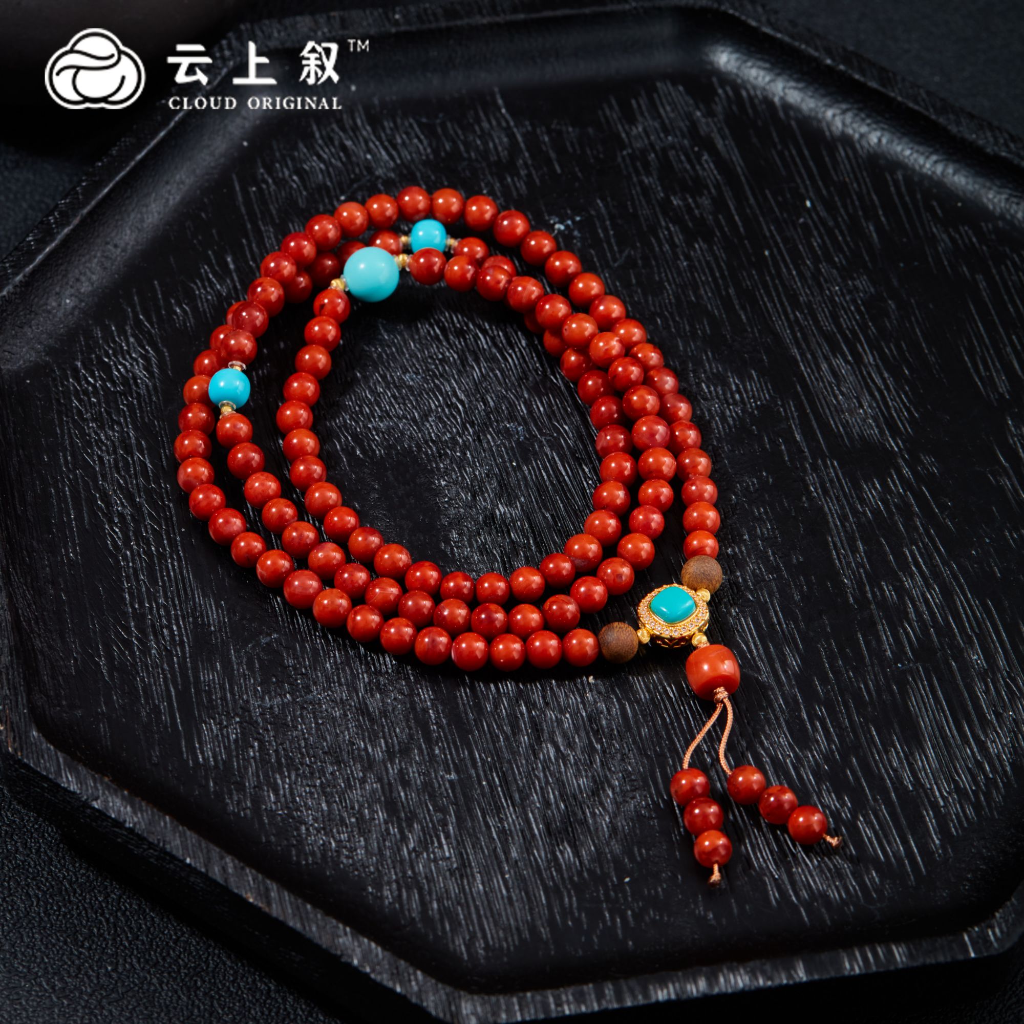 【云上叙】 21 QJDXYGD372063-G 18K南红多圈-多样性发一