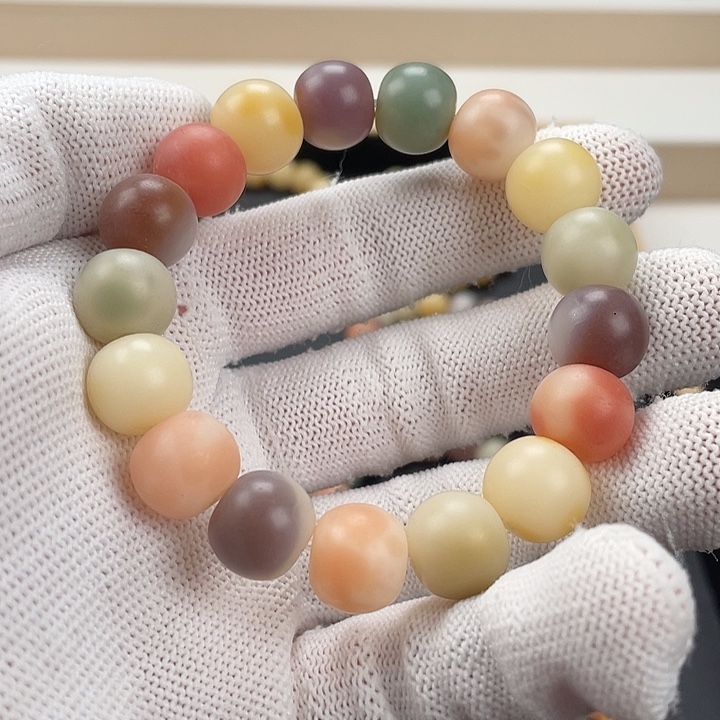 白玉菩提吊坠卡13糖果色通货