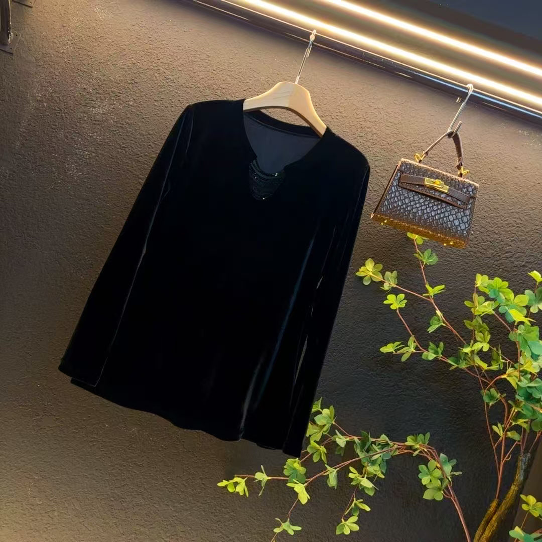 新款大码2025百搭秋季重工设计洋气高级感收腰显瘦上衣/2020