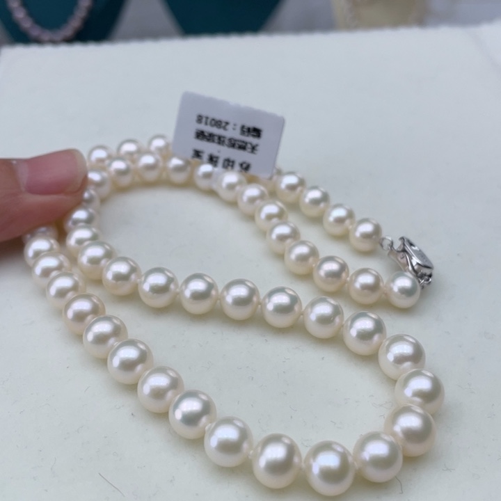 淡水珍珠颈饰银S925镶嵌卡8➕极光炫彩高品