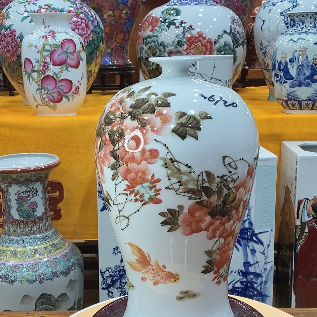 摆件用****5景德镇陶瓷梅瓶