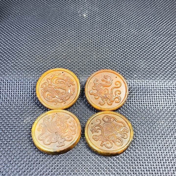 吊坠白玉菩提手把