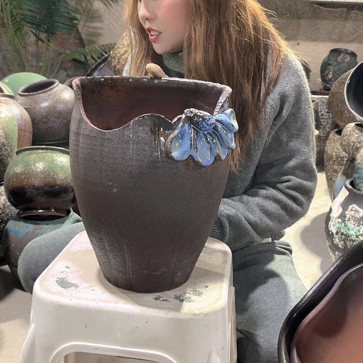 正品口21高28花盆