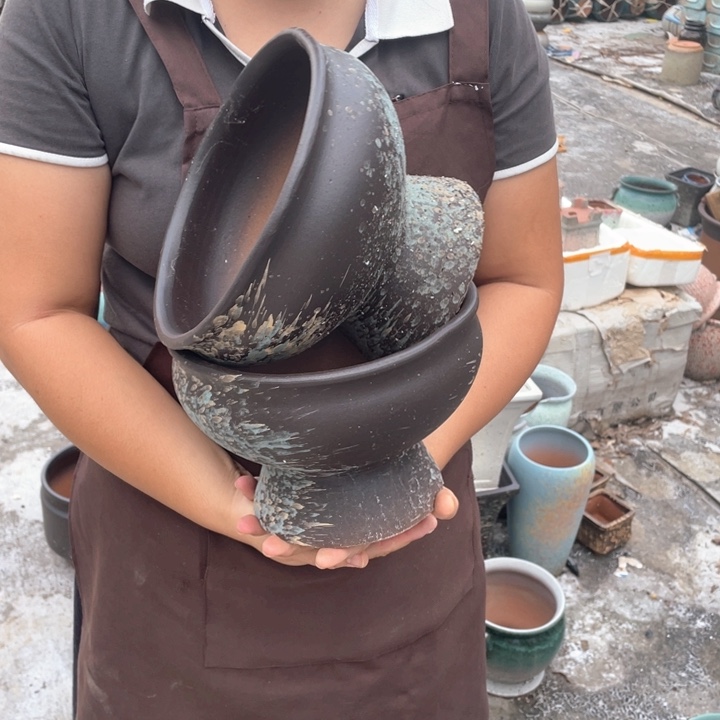 紫砂花盆口20高15正品正品