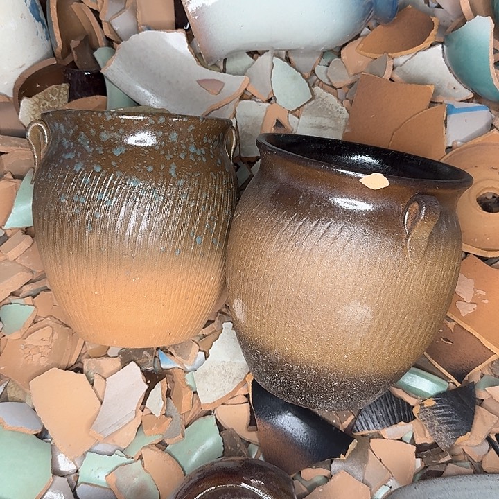 紫砂花盆微瑕花盆处理来啦