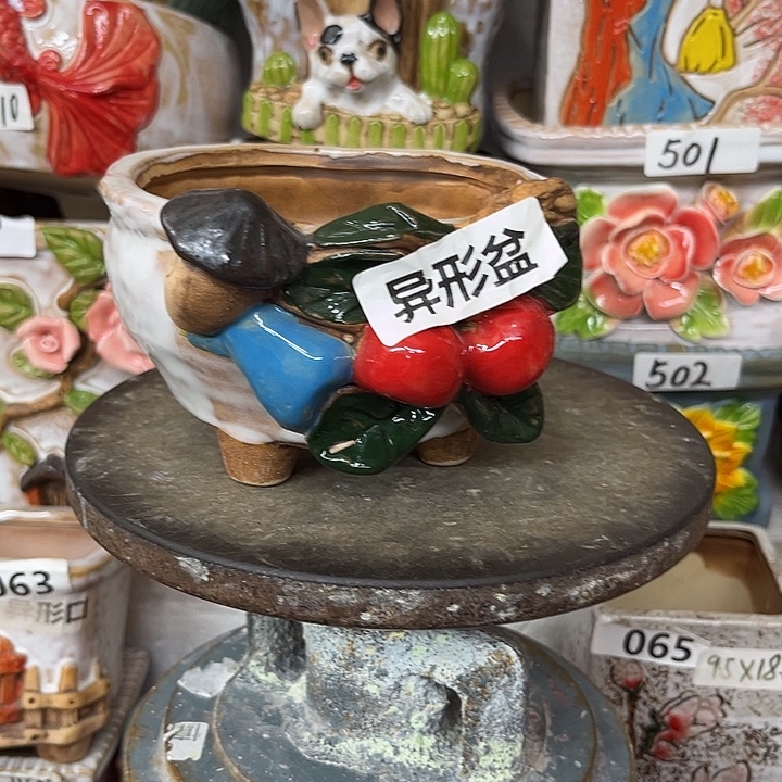 粗陶材质多肉花盆