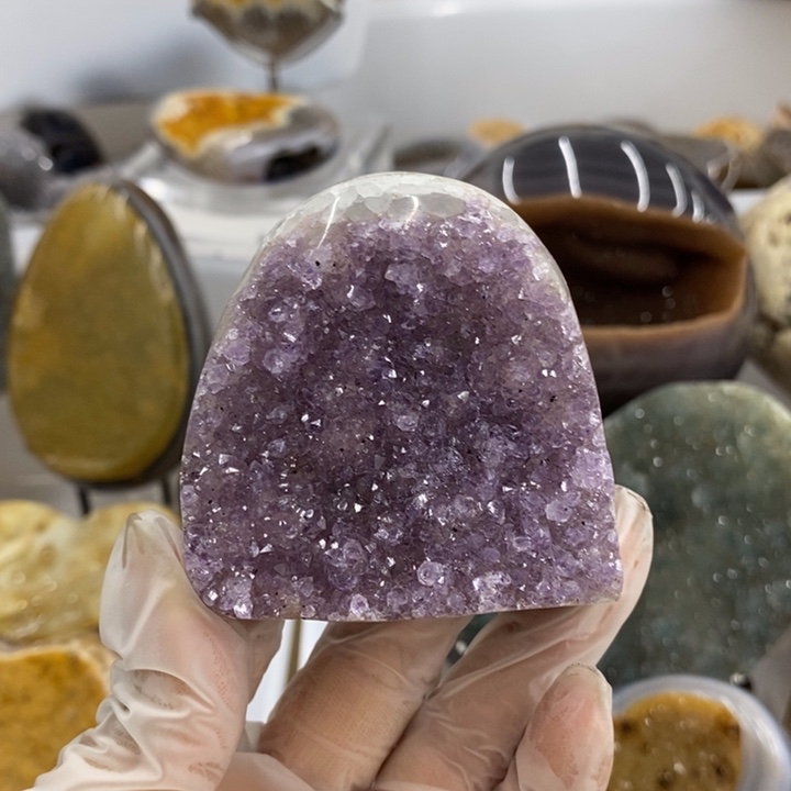 珠宝半成品未镶嵌紫晶30