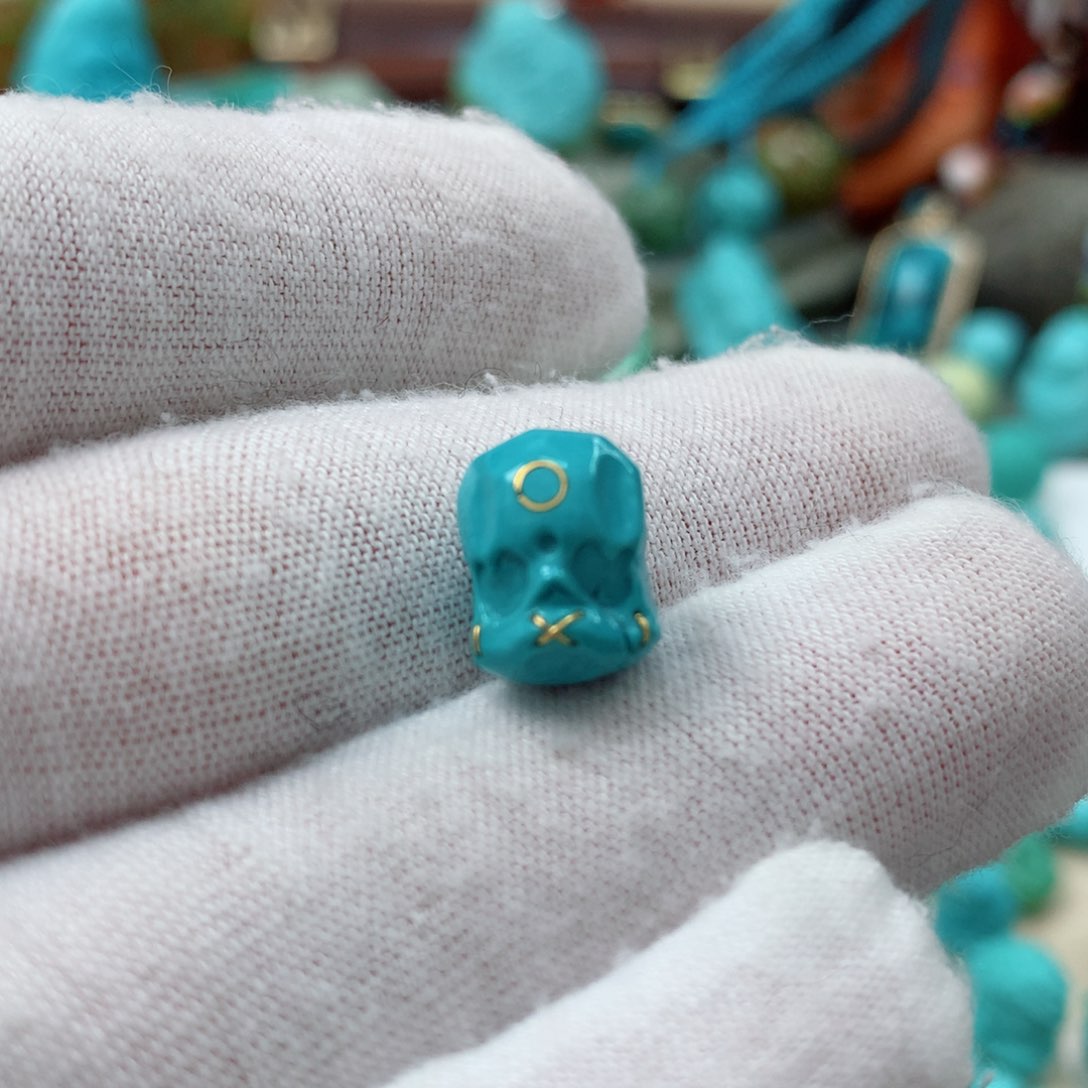 绿松石珠宝奇石未镶嵌风*