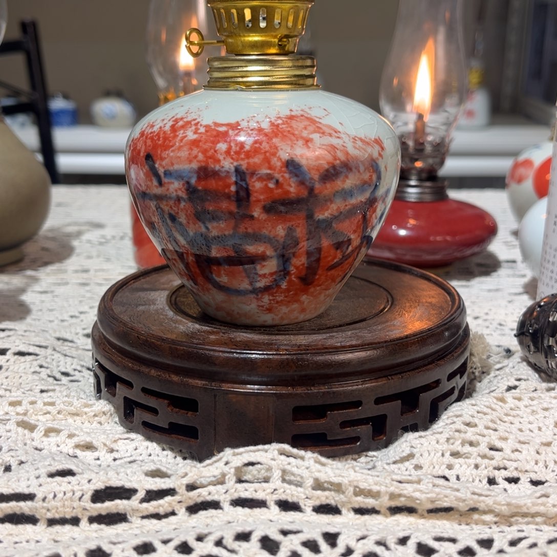 摆件景德镇陶瓷香薰灯