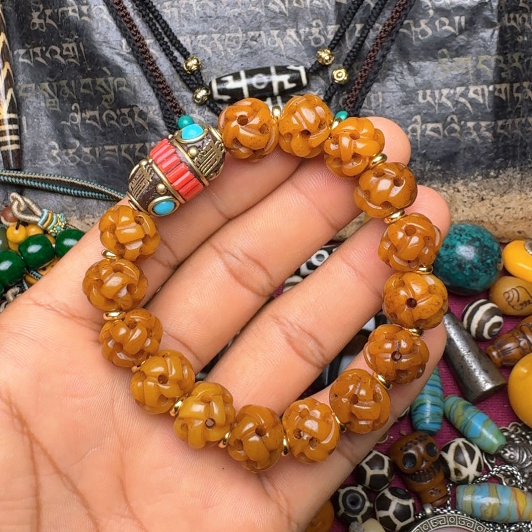 金刚菩提手串牦牛骨