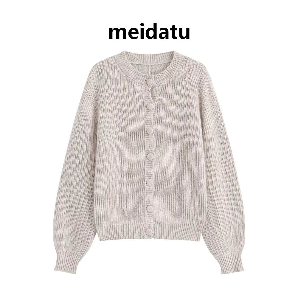 （破价款）极简风软糯圆领毛衣CM1000