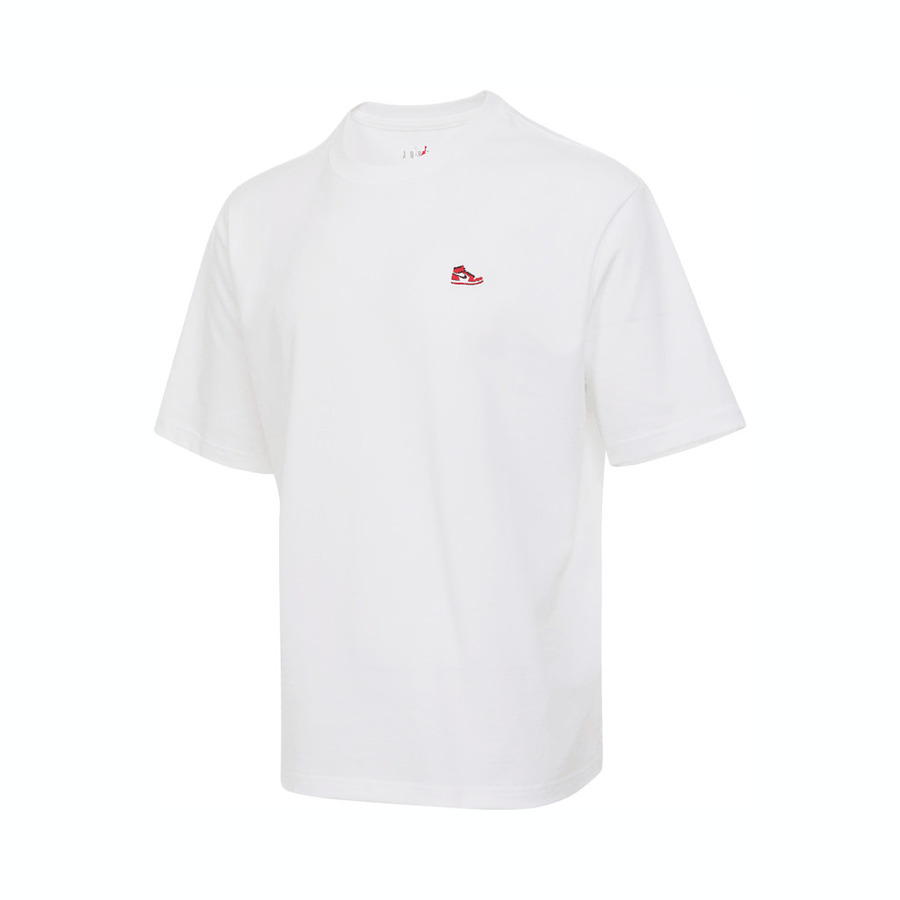 NIKE/耐克【JD店铺同款】男子 运动休闲针织无领短T白色 HJ2327-100