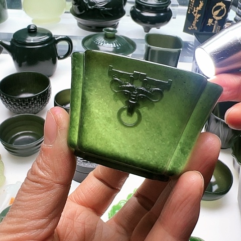 和田玉（青玉）挂件未镶嵌