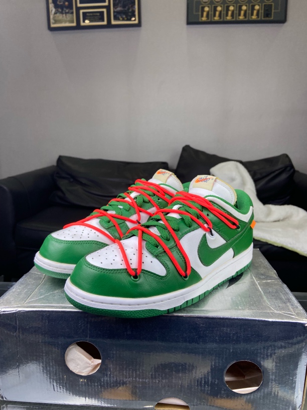 99新 NIKE/耐克 Nike休闲鞋ow dunk白绿42码原盒98新中古潮流