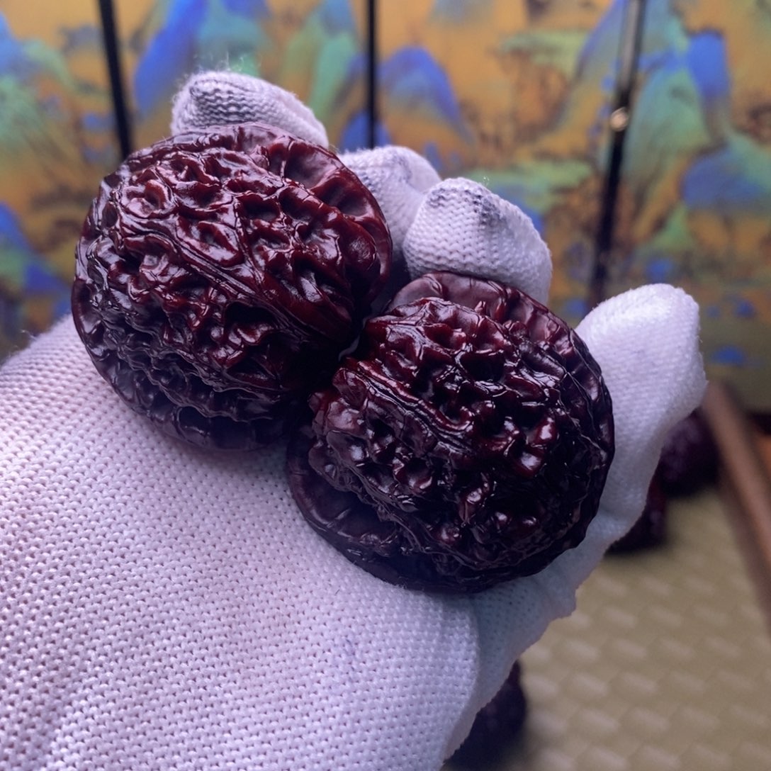 吊坠文玩核桃白狮子39
