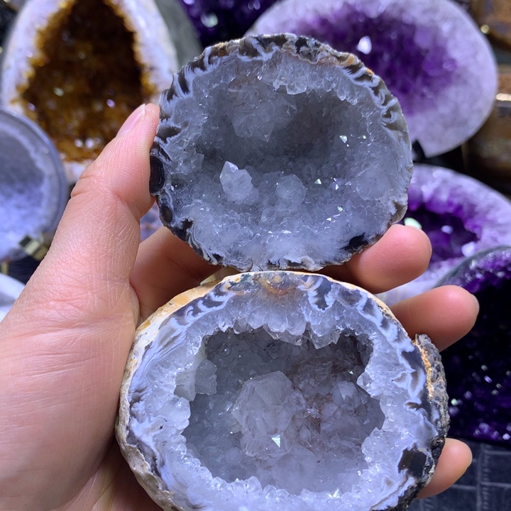 水晶福利白晶盆未镶嵌