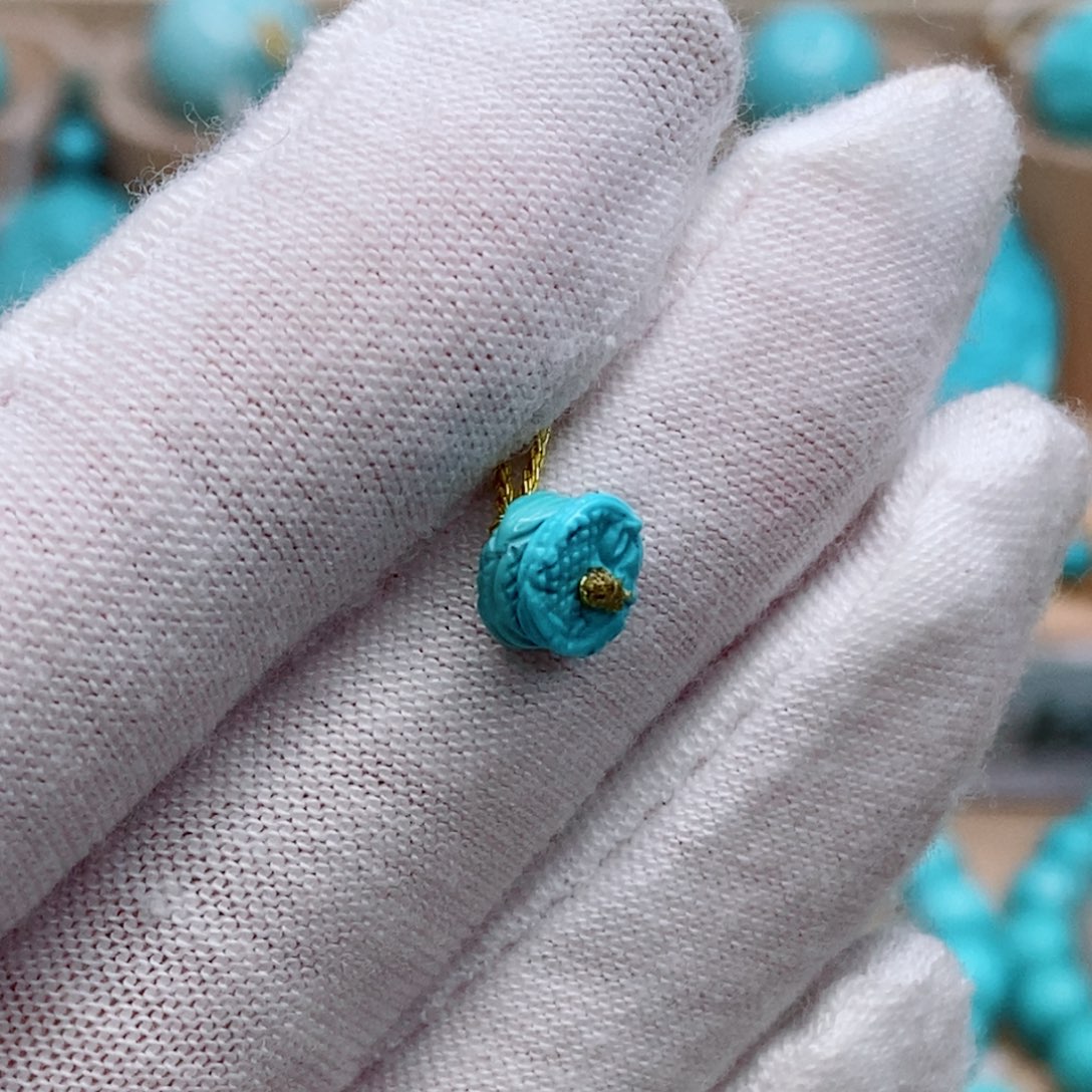 绿松石未镶嵌珠宝奇石6.8mm