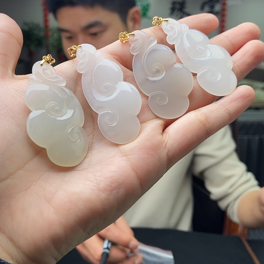 和田玉颜色多样性发拍一发一银S925镶嵌