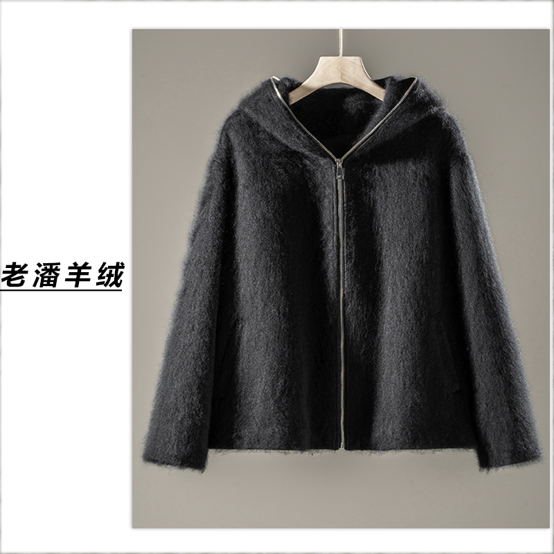 【老潘】秋冬新款短款休闲连帽拉绒外套夹克NC99127