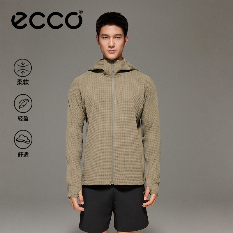 ECCO 爱步男装26新款春季轻盈休闲户外运动长袖外套 ES261J038M