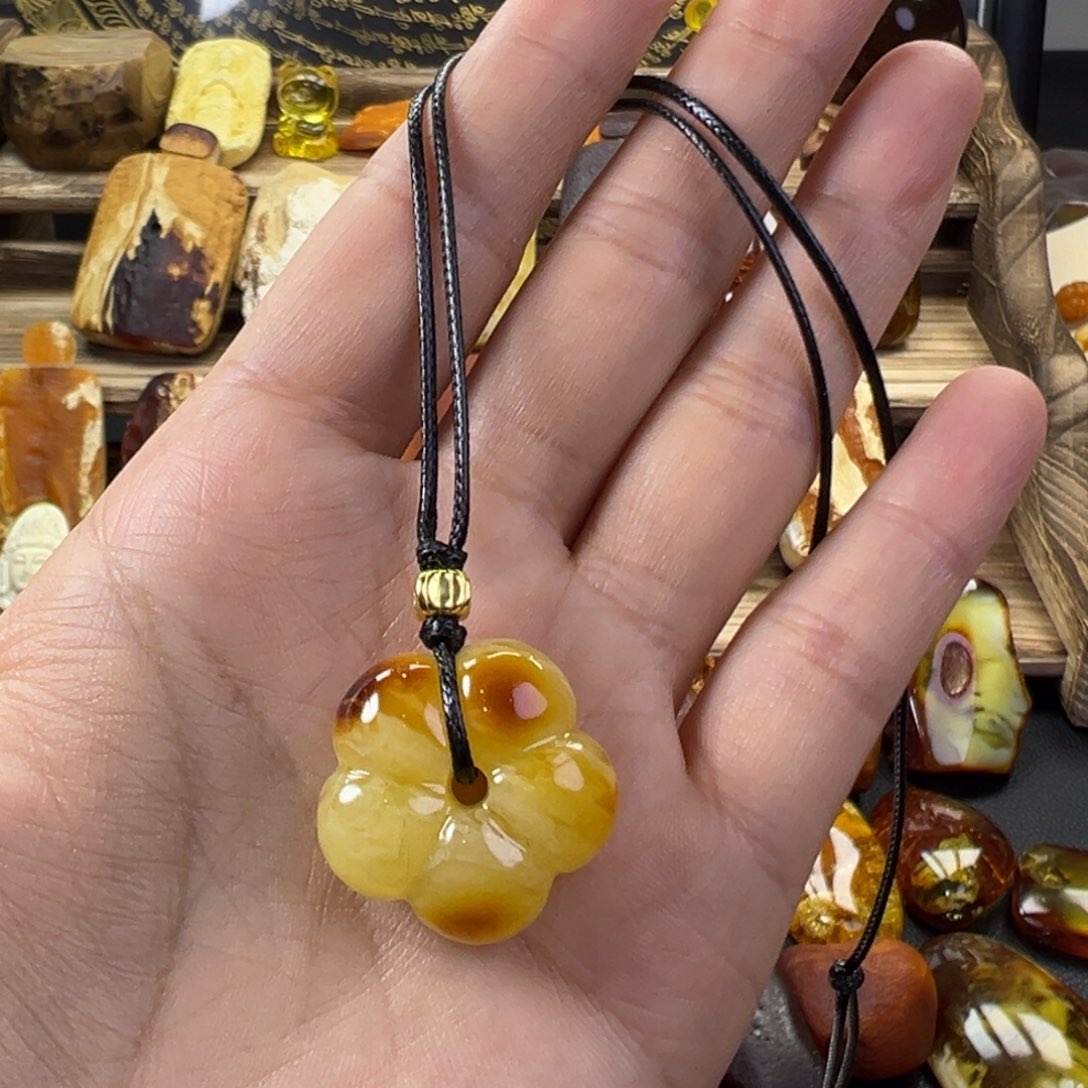 琥珀裸石未镶嵌琥珀蜜蜡