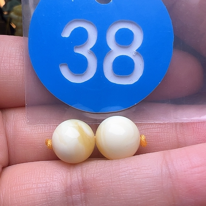 蜜蜡裸石未镶嵌10m m