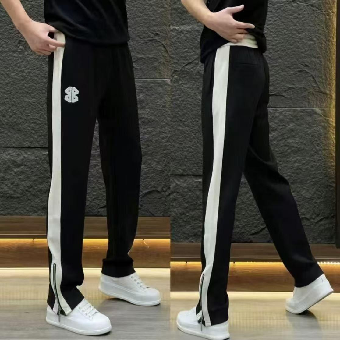 2025秋季新款时尚拼接休闲卫裤