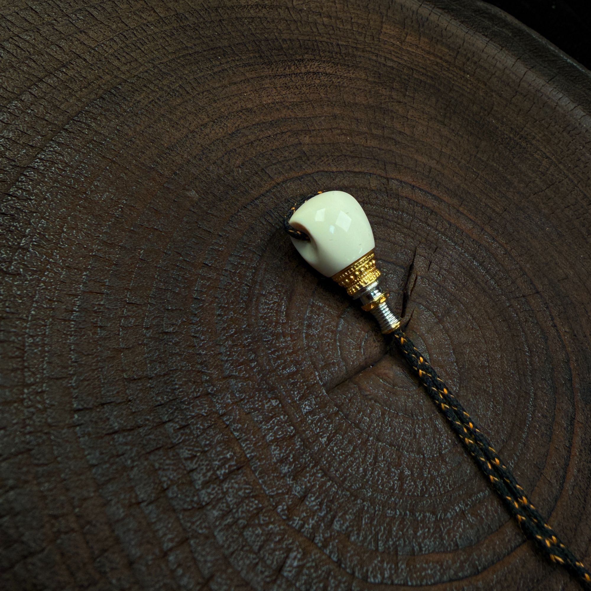 天启猛犸牙黑金三通全品无暇一等冰料配饰