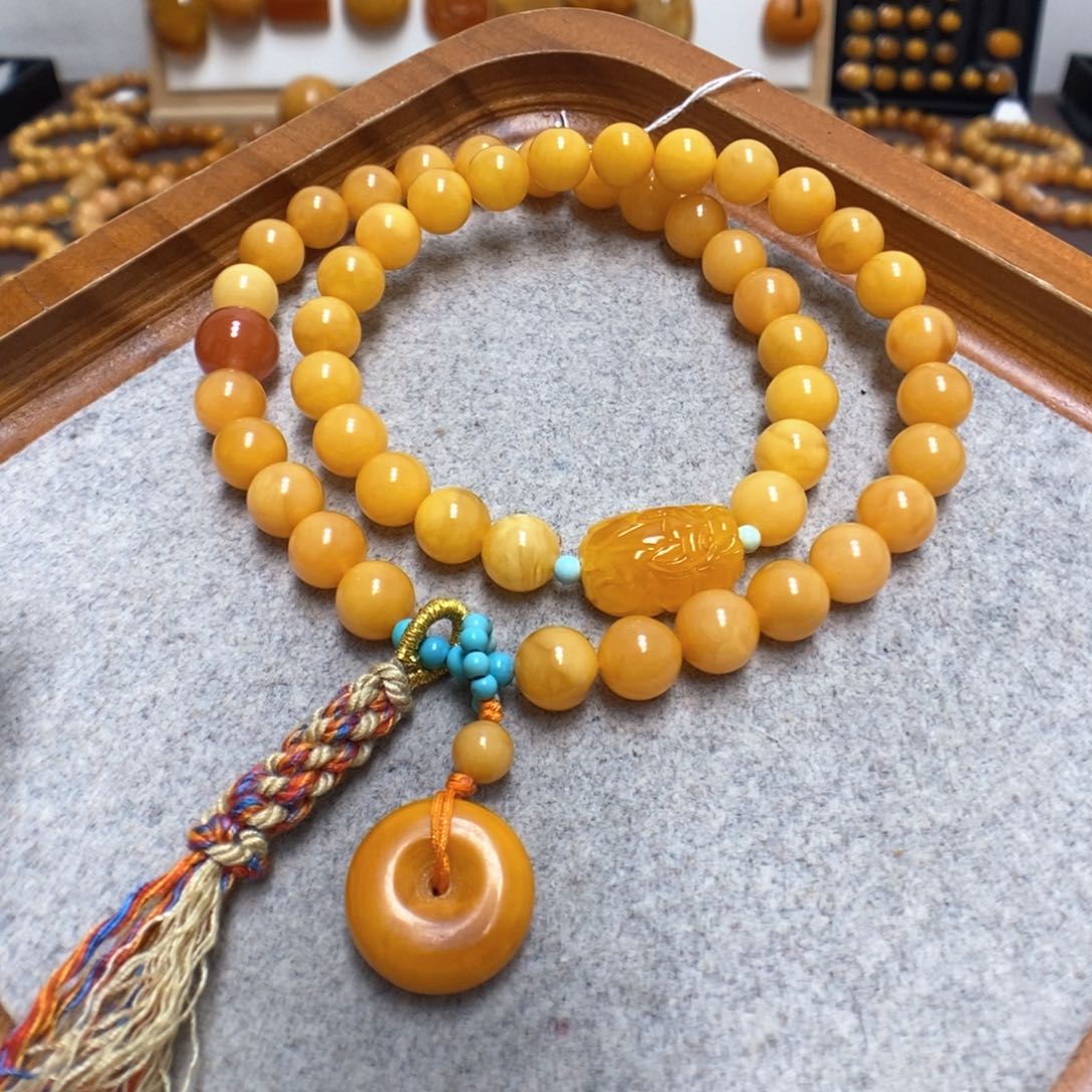 蜜蜡手串未镶嵌蜜蜡