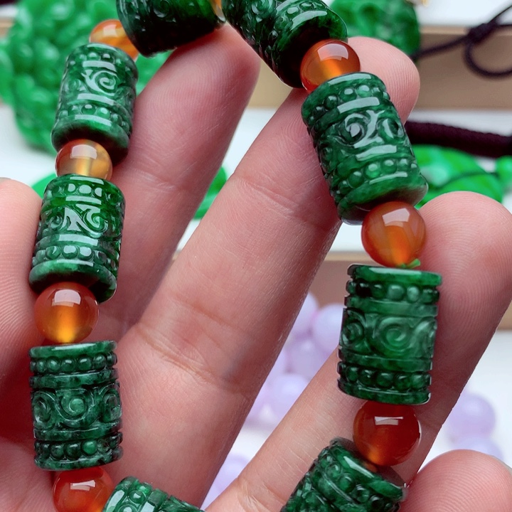 翡翠未镶嵌手链手串