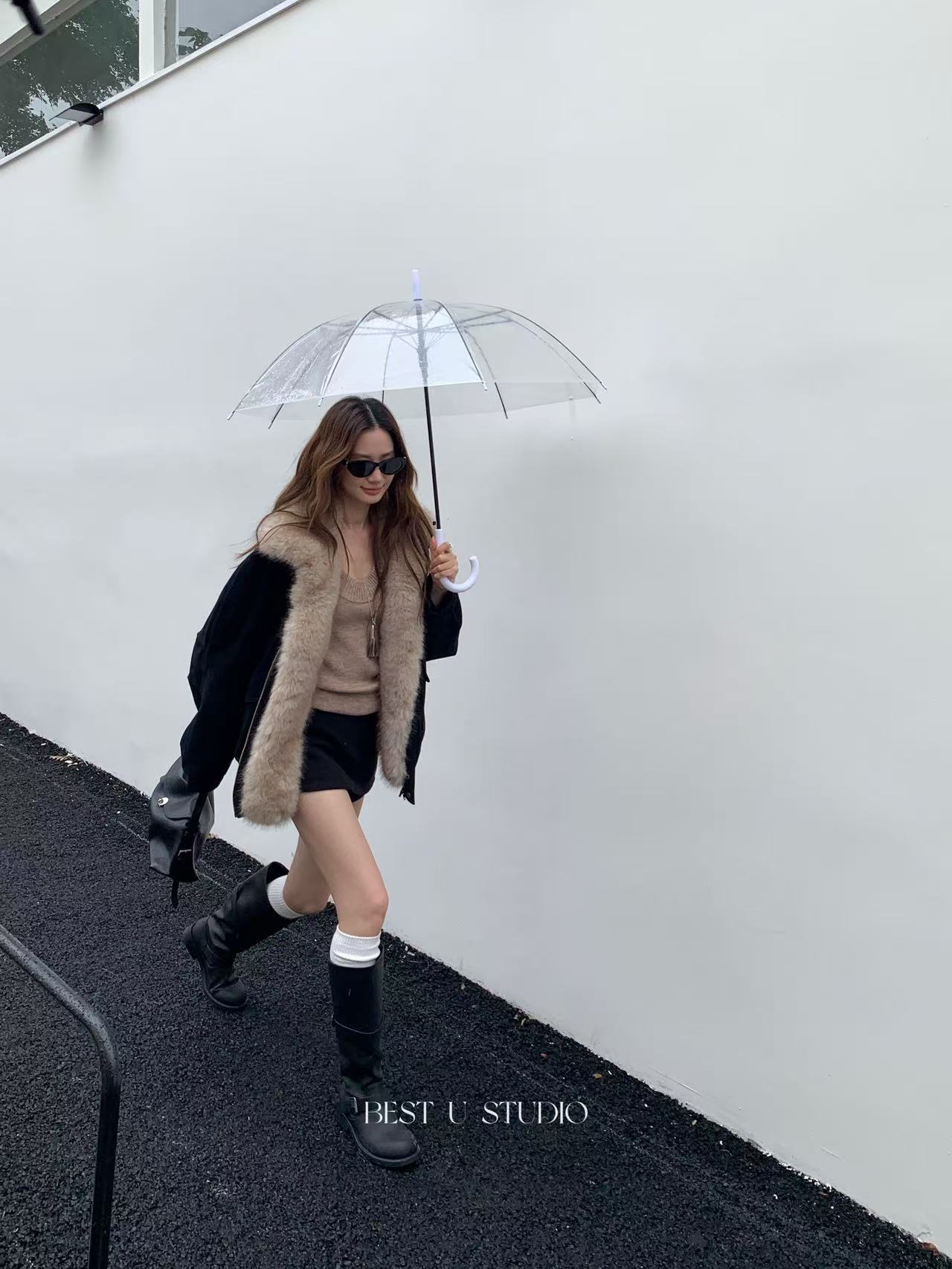 米古古 BEST U#53268-福 美式气质辣妹轻奢短裤（S：裤长29 腰围70）