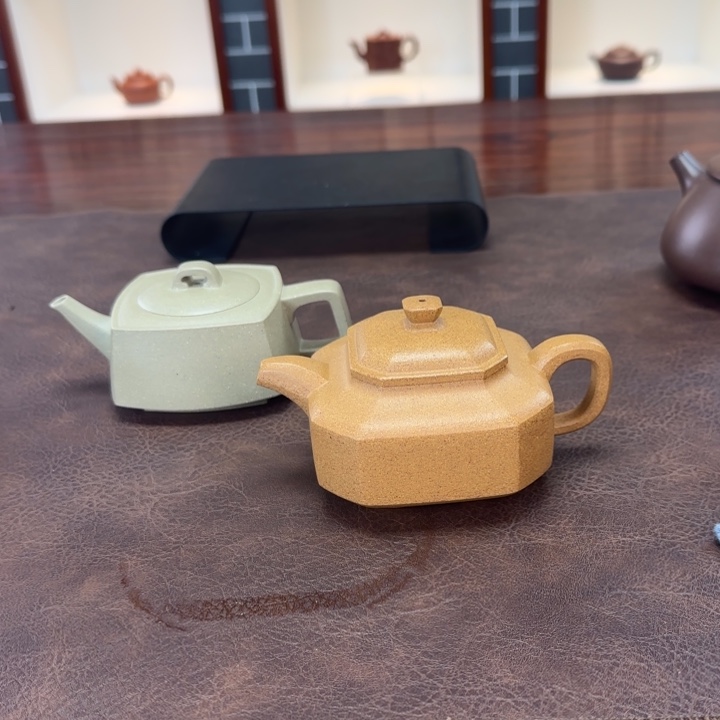 紫砂茶壶倪砂四方，景舟八方