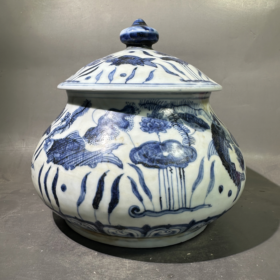 陶瓷青花罐工艺品摆件