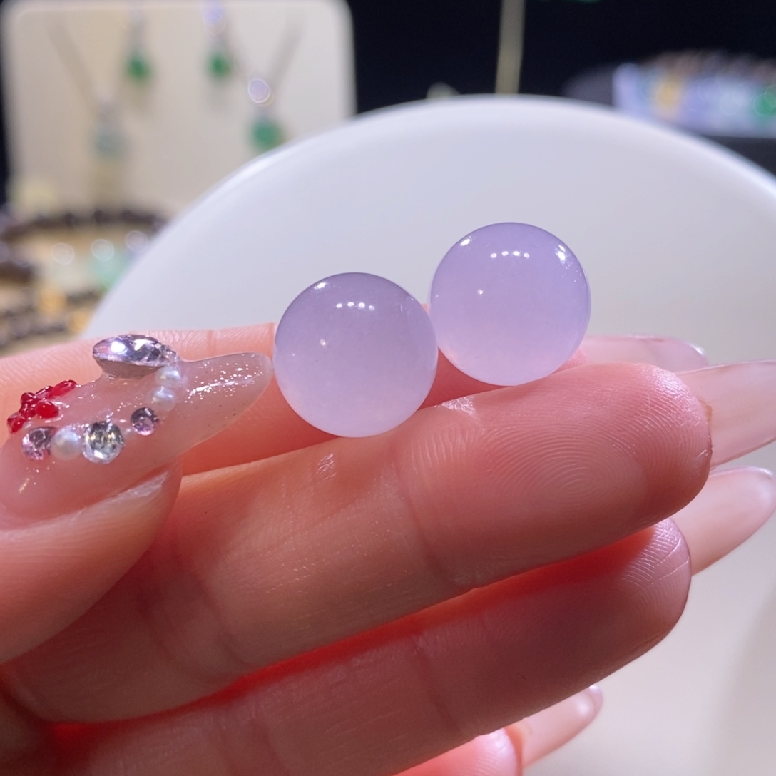 翡翠未镶嵌颈饰翡翠冰粉紫珠多样性发其一